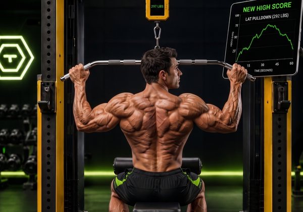 Lat pull-down setup